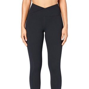 v waist black high waisted leggings